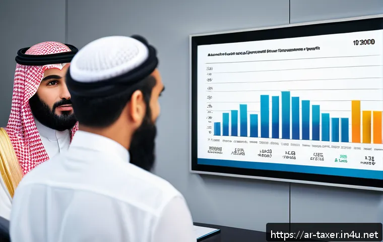 세무사 시험 대비 최신 세법 개정 - A professional Arab accountant in a modern office setting, explaining the 2024 personal income tax b...